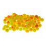 Pompony kreatywne Brewis 1cm Żółte Mix, 100szt - 3